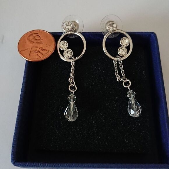 CREATIVITY CIRCLE with dangle & crystal EARRINGS - Picture 2 of 4